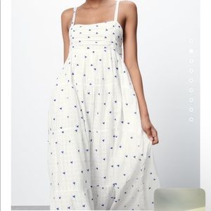 Zara embroidered dress